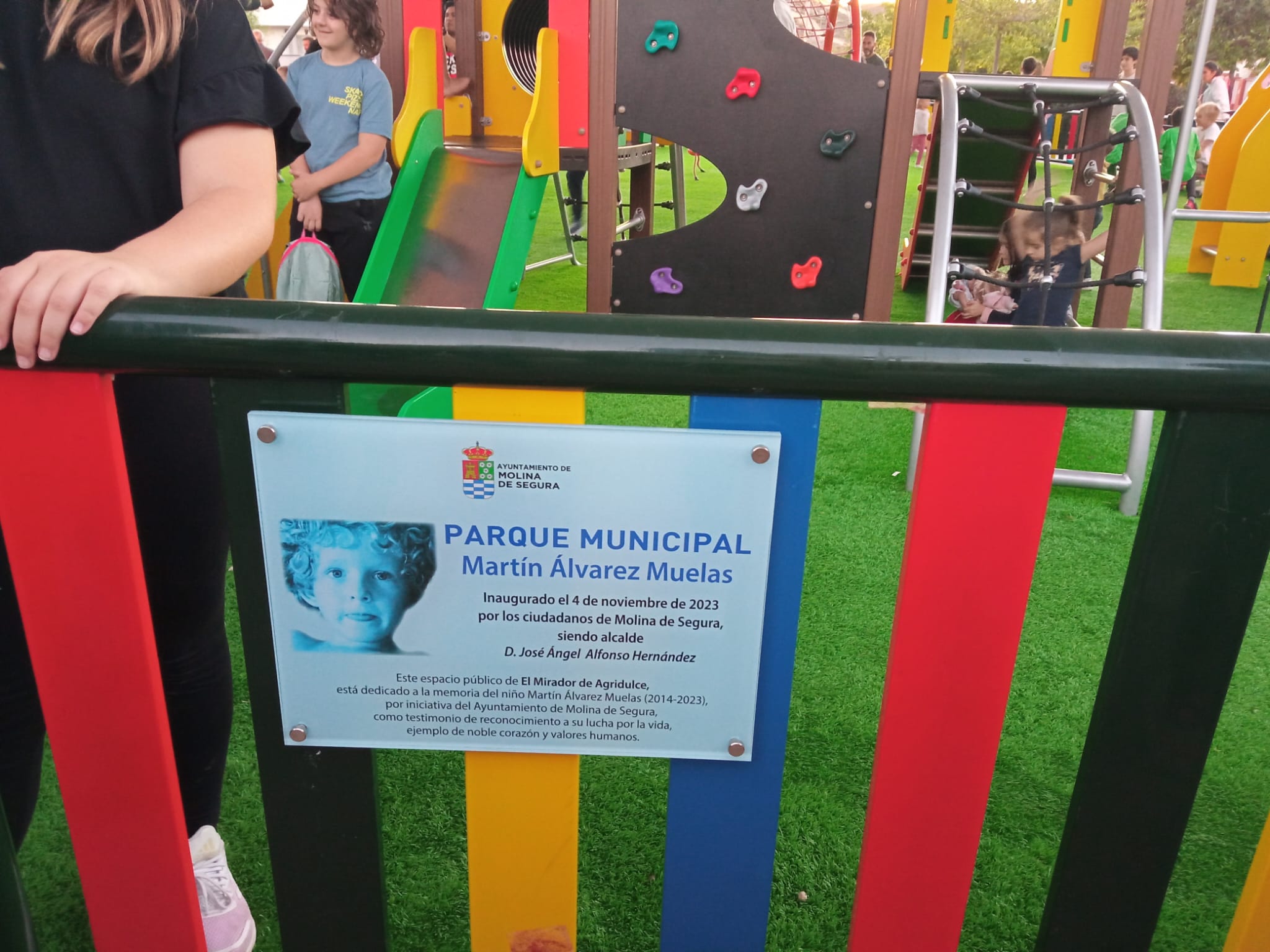 Inauguración del parque Martín Álvarez Muelas en Molina de Segura