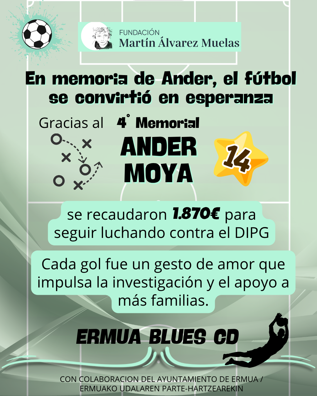 Jugadores y familias en el Memorial Ander Moya en Ermua